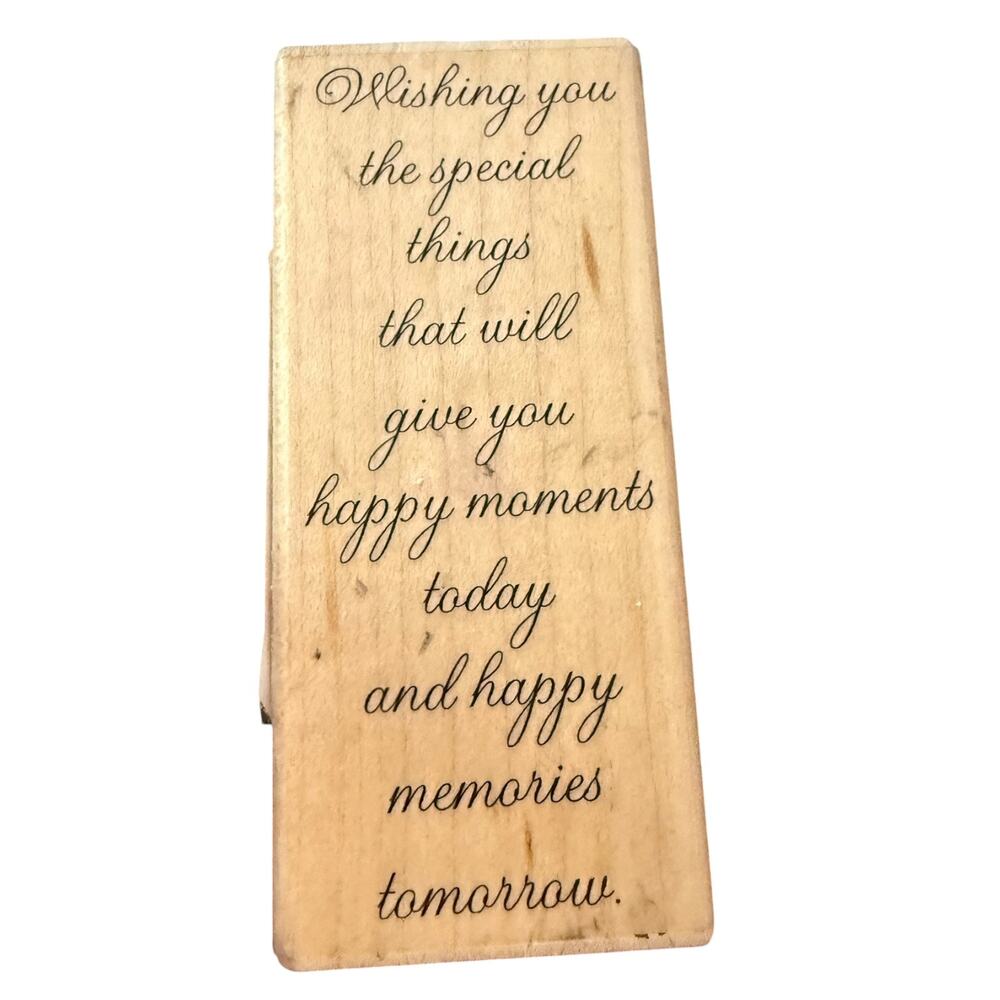 The Stamp Barn Wishing You The Special Things Crafting Card Making Rubber Stamp